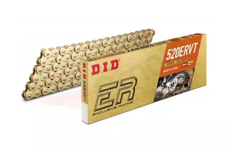 DID 520 ERVT 102 X-Ring G&G open drive chain with gold cap - DID520ERVT-102ZB