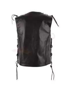 Kožená vesta L&J Rypard s vázanými boky 4XL-4