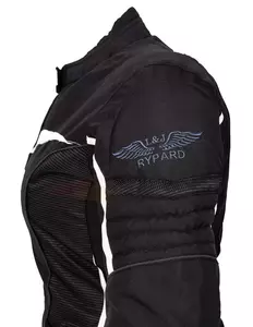 Naisten tekstiilinen moottoripyörätakki L&J Rypard City Pro Lady musta/valkoinen S-7
