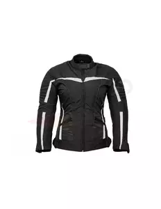 L&J Rypard City Pro Lady nero/bianco XL giacca da moto in tessuto da donna-2