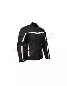 L&J Rypard City Pro Lady nero/bianco XL giacca da moto in tessuto da donna-4