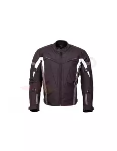 L&J Rypard City Pro giacca da moto in tessuto nero/bianco S-2