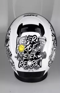Lazer Rafale Evo Stickerbomb capacete integral de motociclista branco preto prata vermelho L-6
