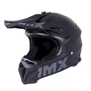 IMX FMX-02 enduro motociklininko šalmas juodos spalvos S-3