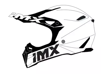 IMX FMX-02 enduro motociklininko šalmas baltas XL-5