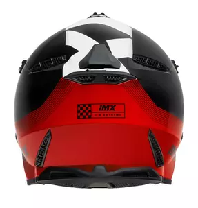 Cască de motocicletă enduro IMX FMX-02 negru/roșu/alb S-5