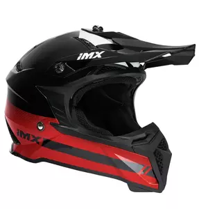 IMX FMX-02 Enduro-Motorradhelm schwarz/rot/weiß S-6