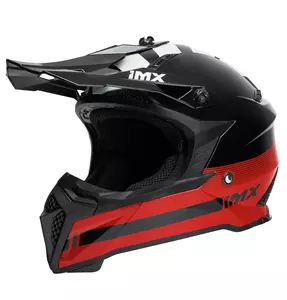 IMX FMX-02 enduro motorcykelhjälm svart/röd/vit M-1