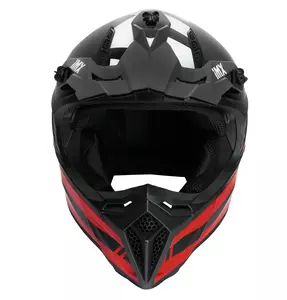 Capacete de motociclismo de enduro IMX FMX-02 preto/vermelho/branco M-2