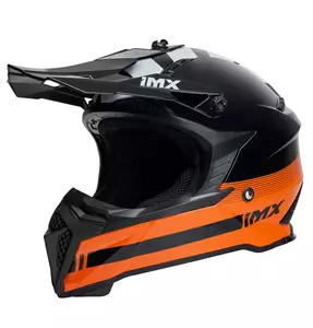 Capacete de motociclismo de enduro IMX FMX-02 preto/laranja/branco L-1