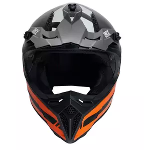 Capacete de motociclismo de enduro IMX FMX-02 preto/laranja/branco L-5