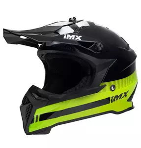 IMX FMX-02 casque moto enduro noir/jaune fluo/blanc S-1