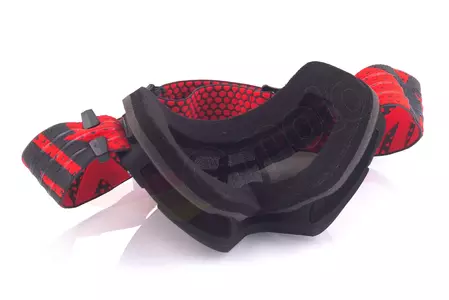Motocyklové brýle IMX Endurance Flip matná černá/červené tónování + průhledné sklo-8
