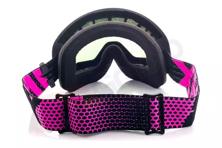 IMX Endurance Flip motorcykelbriller mat sort/pink spejlglas pink + transparent-6