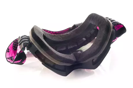 Okuliare na motorku IMX Endurance Flip matné čierne/ružové zrkadlové sklo ružové + transparentné-8