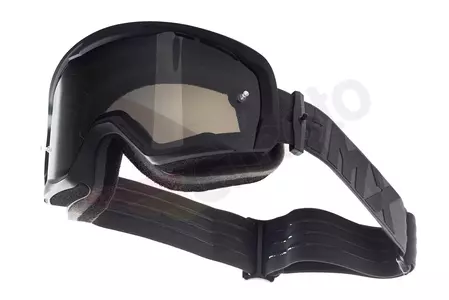 Occhiali da moto IMX Endurance Flip nero opaco colorato + vetro trasparente-5