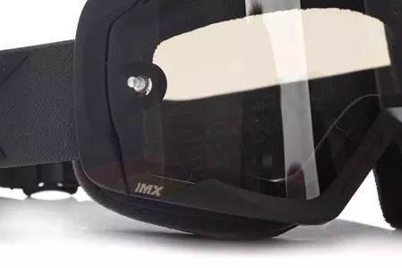 Óculos de proteção para motociclistas IMX Endurance Flip preto mate colorido + vidro transparente-7