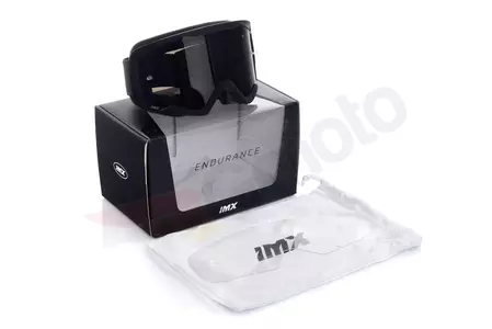 IMX Endurance Flip motoristična očala mat črna tonirana + prozorno steklo-9