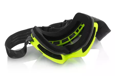 IMX Endurance Flip motorbril mat geel/zwart getint + transparant glas-10