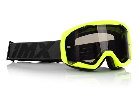 IMX Endurance Flip motociklu brilles matēti dzeltenas/melnas krāsas tonētas + caurspīdīgs stikls-3
