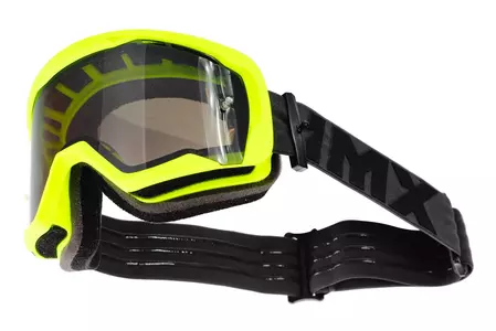 Óculos de proteção para motociclistas IMX Endurance Flip amarelo mate/preto colorido + vidro transparente-5