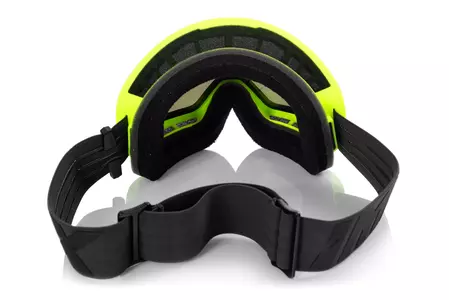 IMX Endurance Flip motorbril mat geel/zwart getint + transparant glas-6