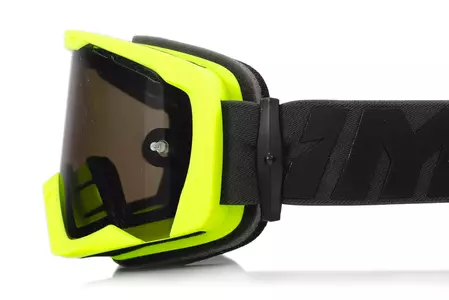 IMX Endurance Flip motociklu brilles matēti dzeltenas/melnas krāsas tonētas + caurspīdīgs stikls-9
