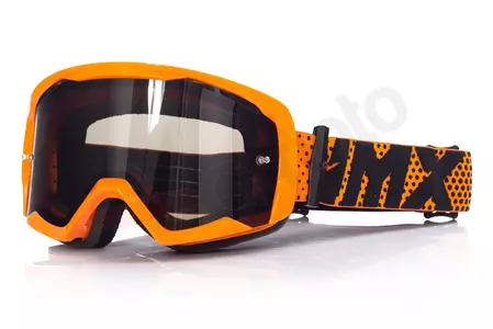 Motocyklové brýle IMX Endurance Flip oranžové tónované + průhledné sklo-1