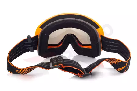 IMX Endurance Flip motoristična očala oranžne barve + prozorno steklo-6