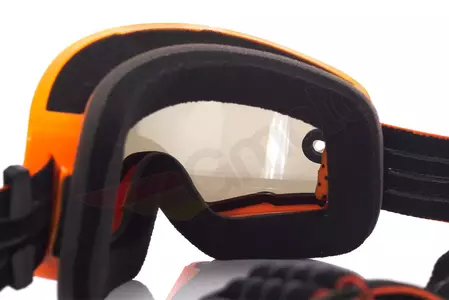 IMX Endurance Flip motoristična očala oranžne barve + prozorno steklo-7