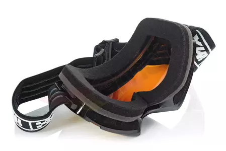 IMX Endurance Race motorcykelbriller sort/hvid spejlguld + gennemsigtigt glas-10