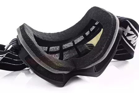 IMX Endurance Race очила за мотоциклет матово черно/сиво оцветени + прозрачно стъкло-10