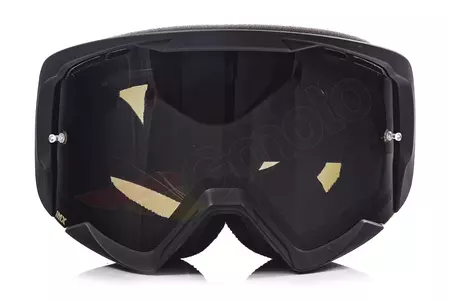 Óculos de motociclismo IMX Endurance Race preto mate/cinzento colorido + vidro transparente-2