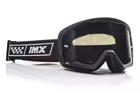 IMX Endurance Race motorkerékpár szemüveg matt fekete/szürke színű, színezett + átlátszó üveg-3