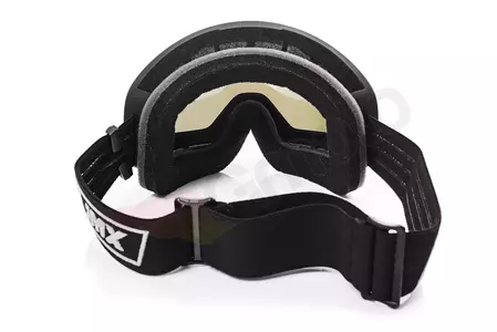 IMX Endurance Race motorbril mat zwart/grijs getint + transparant glas-6