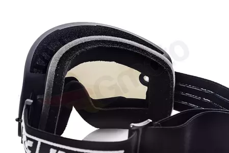 Óculos de motociclismo IMX Endurance Race preto mate/cinzento colorido + vidro transparente-7