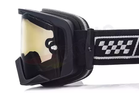 IMX Endurance Race motorbril mat zwart/grijs getint + transparant glas-9