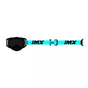 Óculos de proteção para motociclistas IMX Dust preto mate/azul colorido + vidro transparente - 3802221-913-OS