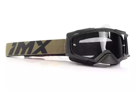 Occhiali da moto IMX Dust nero opaco/marrone colorato + vetro trasparente-3