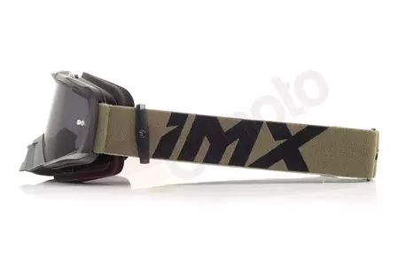 Gafas de moto IMX Dust negro mate/marrón tintado + cristal transparente-4