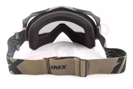 Gafas de moto IMX Dust negro mate/marrón tintado + cristal transparente-6