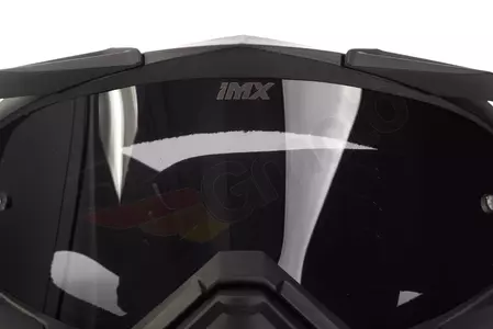 Motorbril IMX Dust mat zwart/bruin getint + transparant glas-7