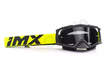 Motorcykelglasögon IMX Dust matt svart/fluorgul tonade + transparent glas-3