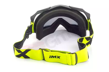 Motoros szemüveg IMX Dust matt fekete/fluo sárga színű színezett + átlátszó üveg-6