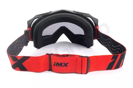 Housse de protection pour motocyclette IMX Dust noir mat/roșu colorat + sticlă transparentă-6