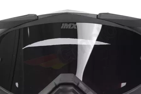 IMX Dust Motorradbrille mattschwarz/rot getönt + transparentes Glas-7