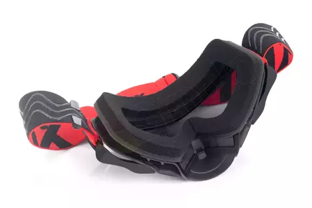 Housse de protection pour motocyclette IMX Dust noir mat/roșu colorat + sticlă transparentă-8