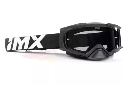 IMX Dust Motorradbrille mattschwarz/weiß getönt + transparentes Glas-3