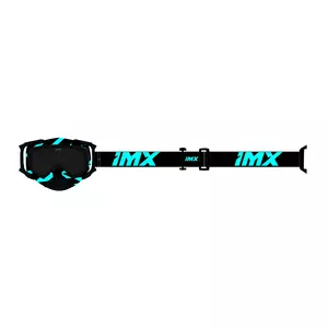 IMX Dust Graphic blau/schwarz getönte Motorradbrille mit transparentem Glas - 3802222-023-OS