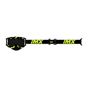Motociklininko akiniai IMX Dust Graphic yellow fluo/black tamsinti + skaidrus stiklas-1